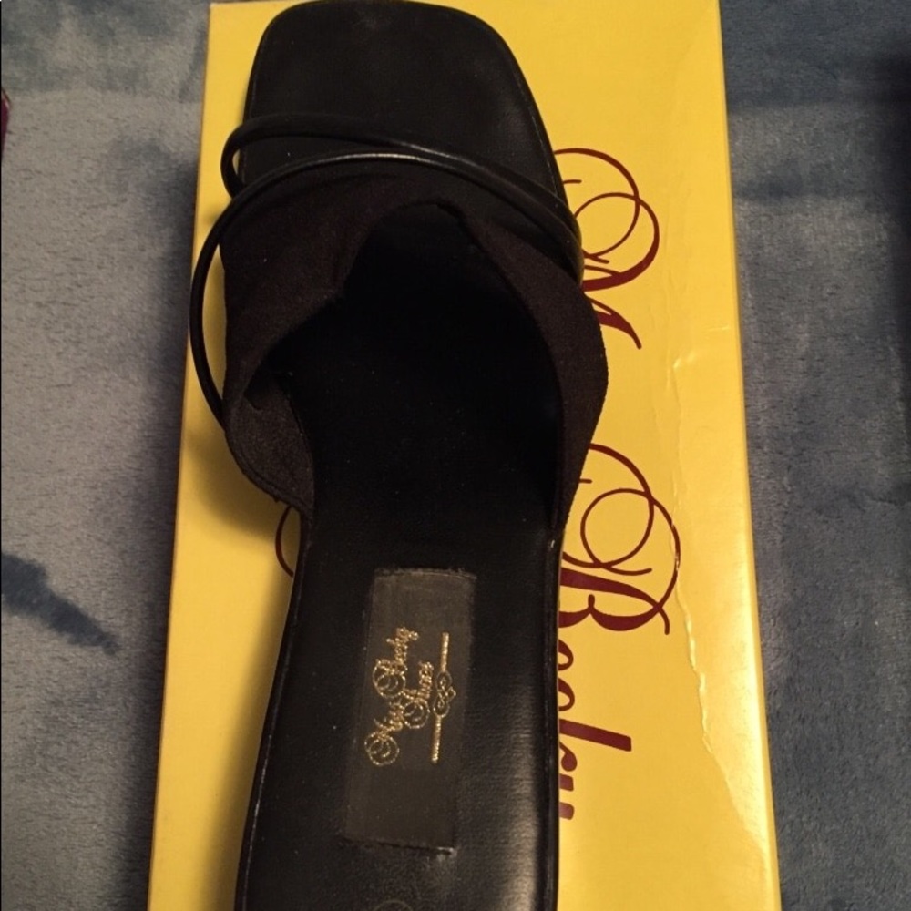 Miss Becky Black Sandals
